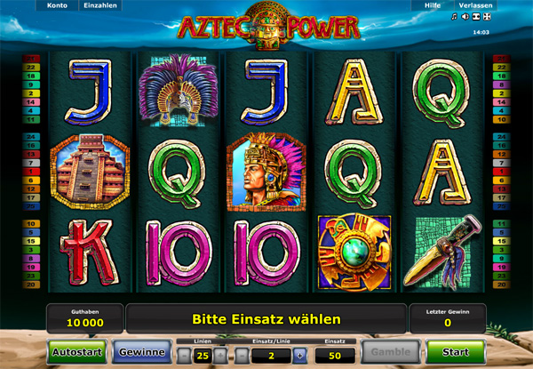 Aztec Power Spielautomat