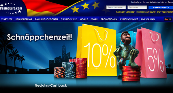 Cashback im Casino Euro