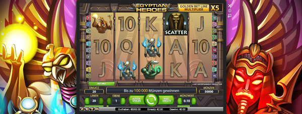 Egyptian Heroes Spielautomat