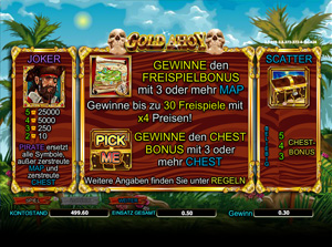 Gold Ahoy Slot - Bonusspiele