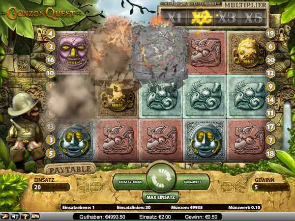 Gonzos Quest Slot - Free-Fall