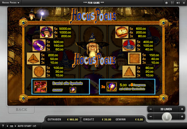 Hocus Pokus Merkur Slot