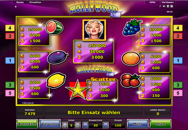 Hollywood Star - Novoline Slot