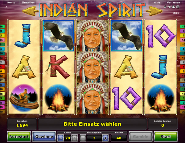 Indian Spirit Spielautomat