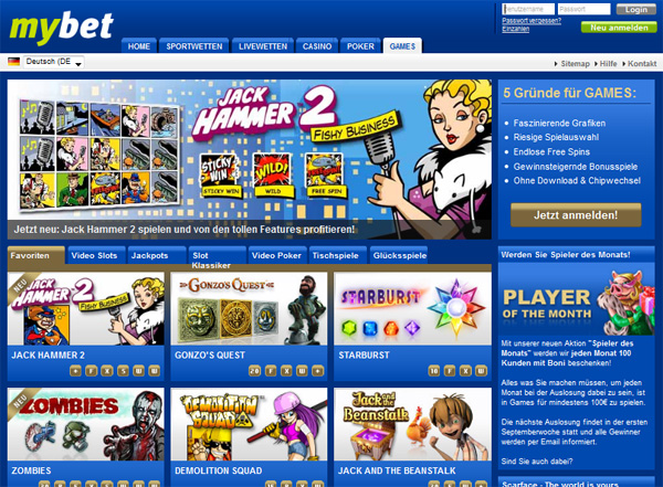 MyBet Casino - Games