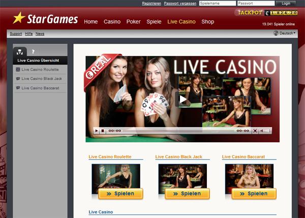 Stargames Live Casino