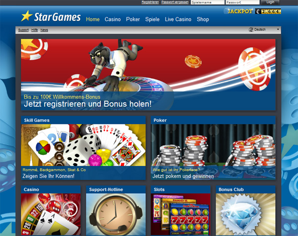 Stargames Willkommens-Bonus