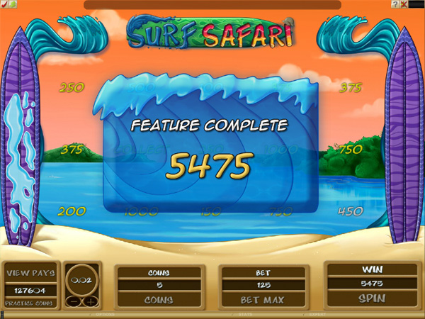 Surf Safari Bonusspiel