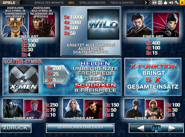 X-Men - Marvel Slot