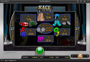 Merkur Spielautomat Race to Win Paytable