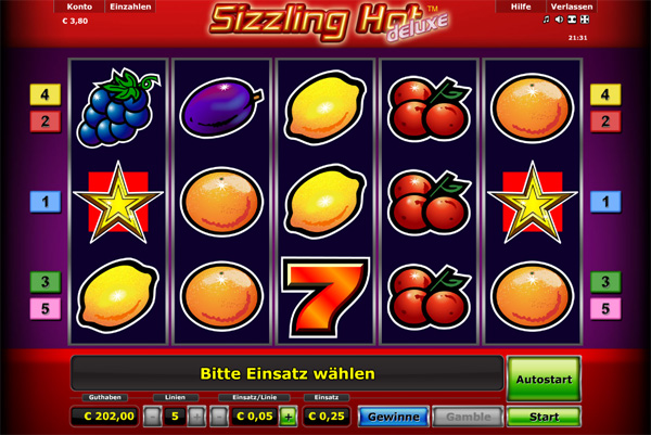 Sizzling Hot deluxe Spielautomat