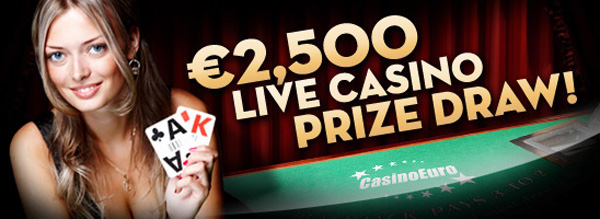 Verlosung im Live Casino Euro