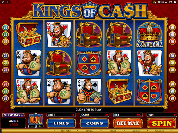 Screenshot vom neuen Video Slot KINGS OF CASH